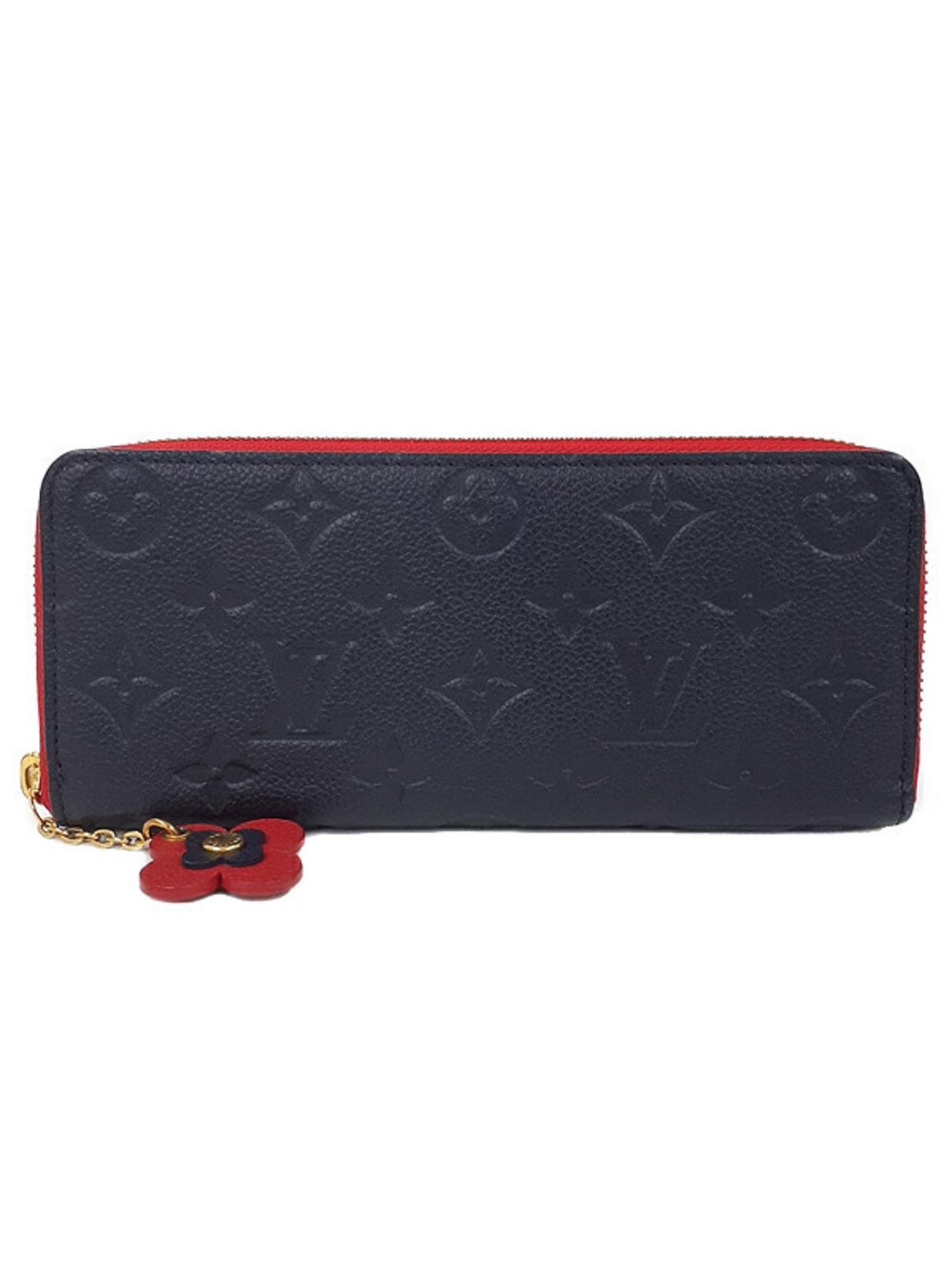 Louis Vuitton Monogram Empreinte Portefeuille Clemence Round Zipper Long Wallet